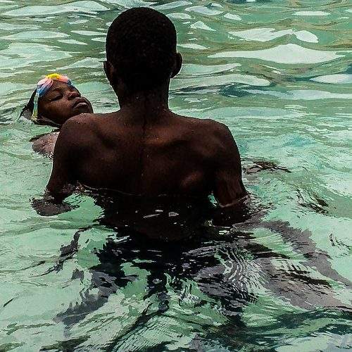 Pleasure at the swimming pool
