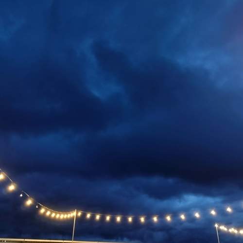 The blue sky
