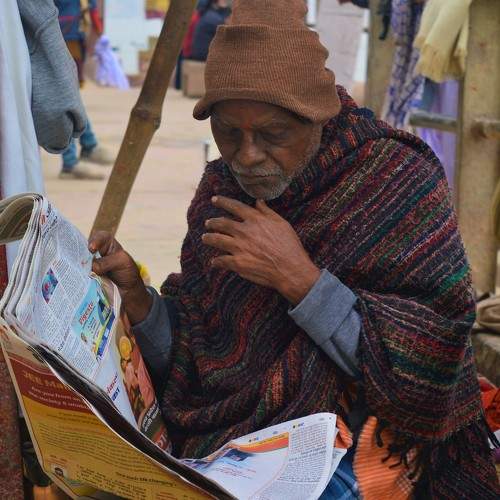 Man Reading NewsPaper