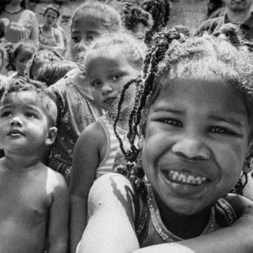 Needy children in Sao Paulo