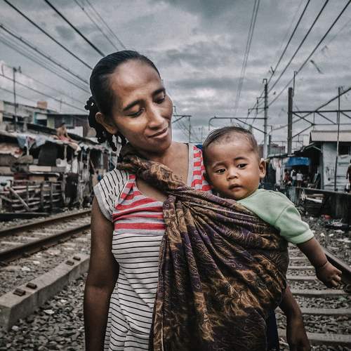 Mom and son