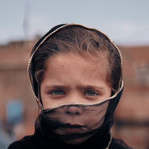 Portrait with shine in eyes
