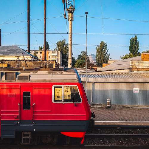 Morning at Mineralnye Vody station