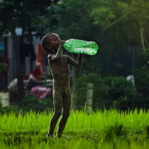 Thirsty face