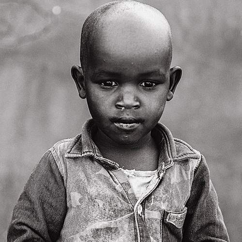 Kid of Masai Mara tribe