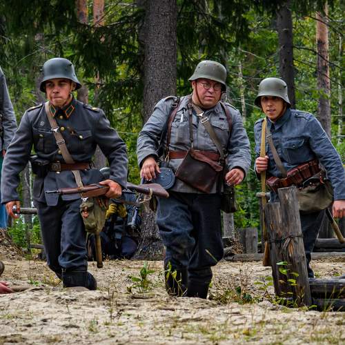 Реконструкция боев в Карелии