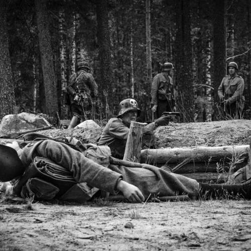 Реконструкция боев в Карелии