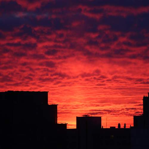 Красный рассвет! Red dawn!