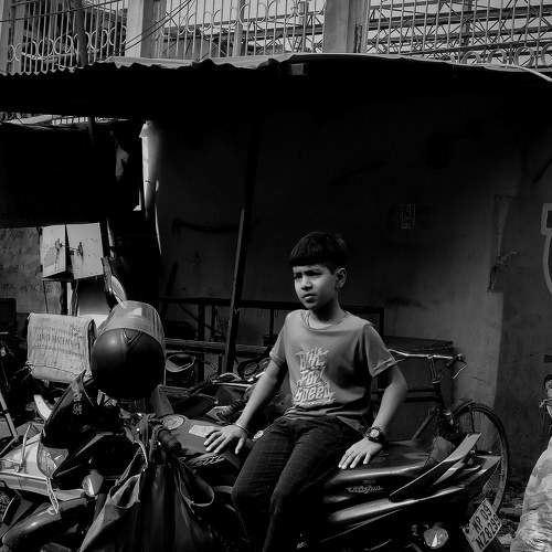 black & white street portrait ?