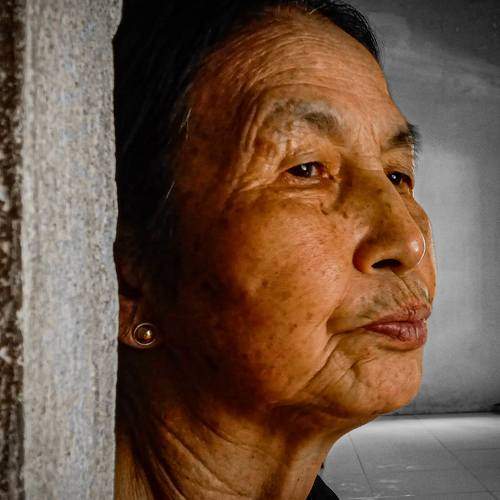 Contemplative woman