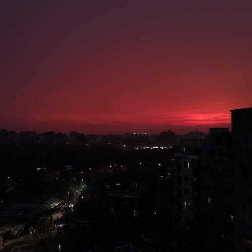Red sky