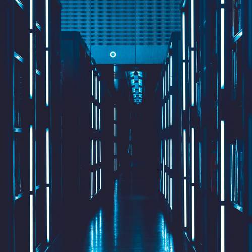 Darkness through the library
