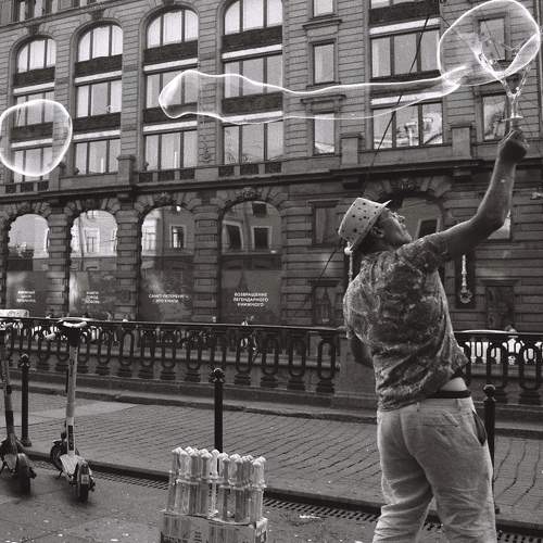 Bubble Blower at Griboedova Canal Emb.