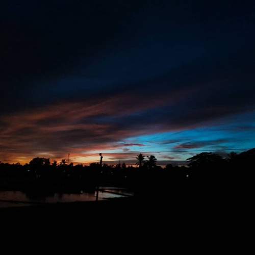 Sky of fire and water
