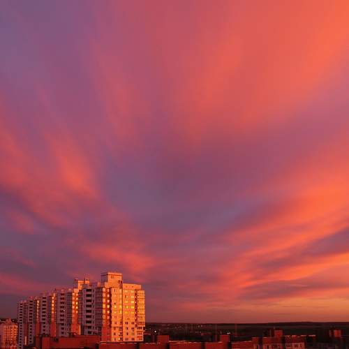 Розовый закат