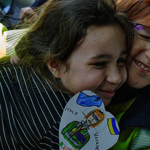 Adults make war, children make friends