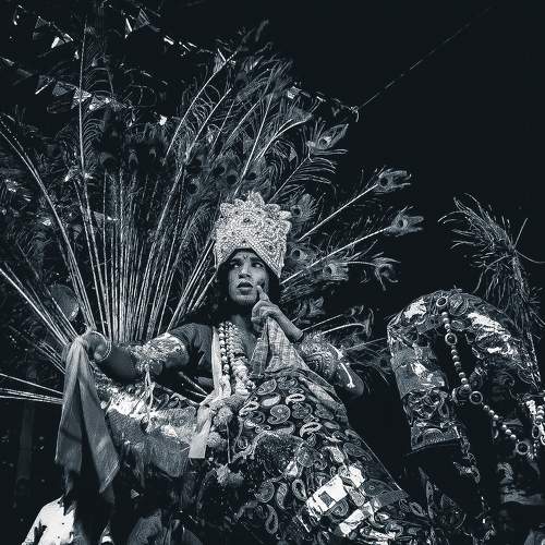 The man with peocock