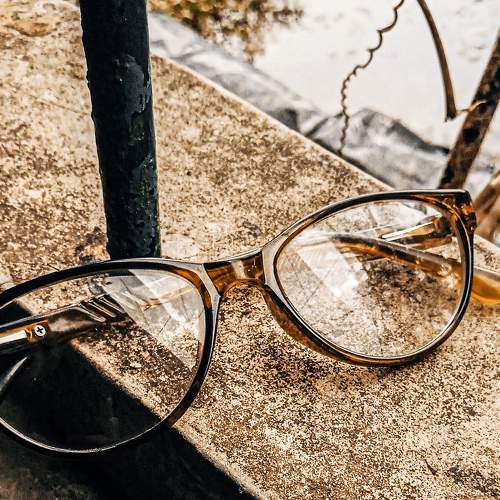 Glasses by the window
