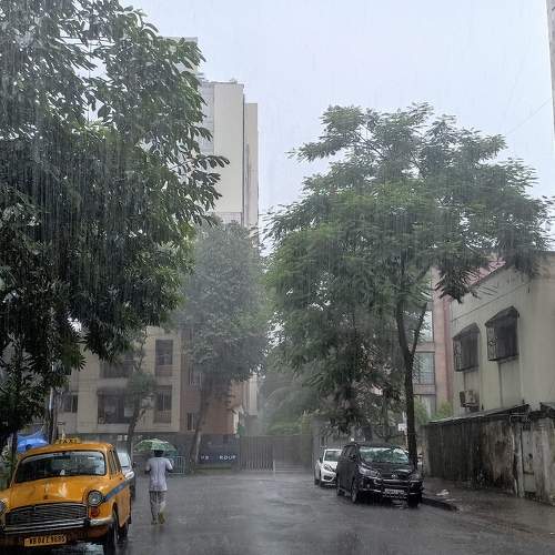 rainy day street