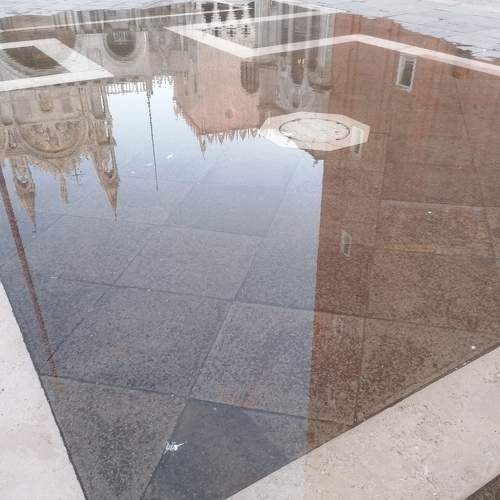 High Water in Piazza San Marco in Venice (Italy)