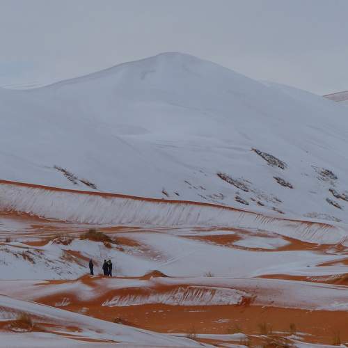 Snow dunes
