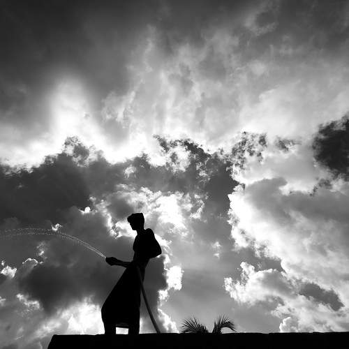 the sky
