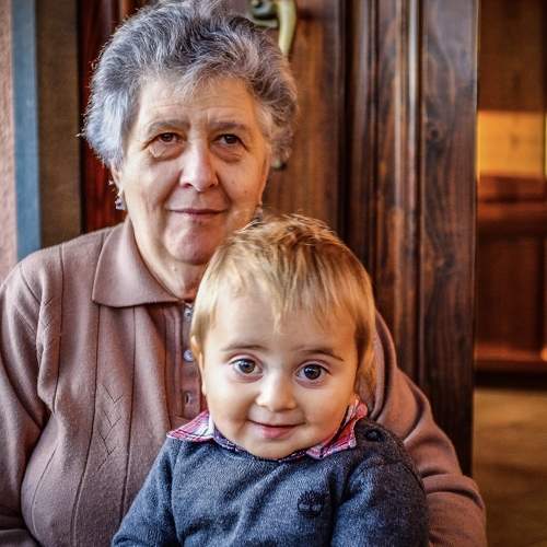 Grandmother end Grandson