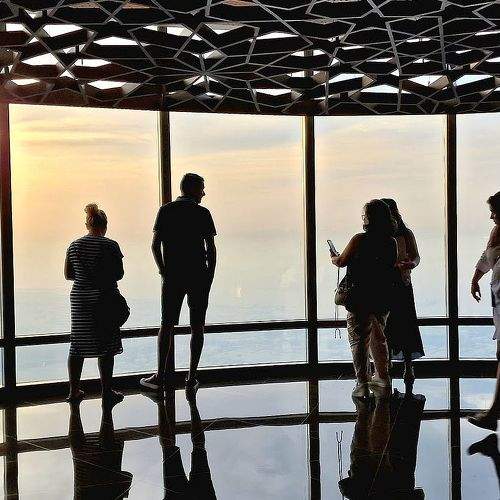 Dubai and sunset