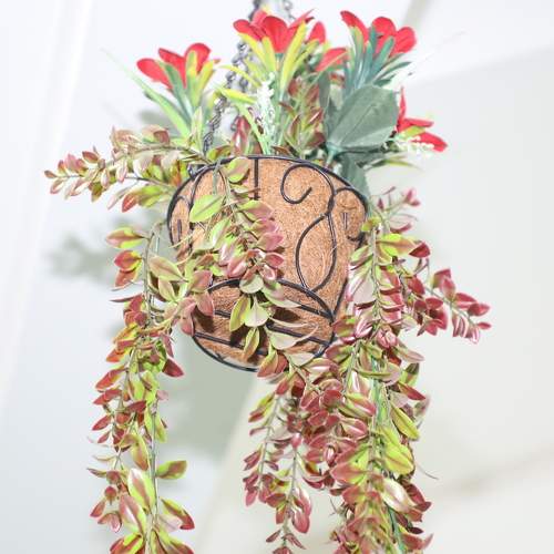 Artificial hanging plant.