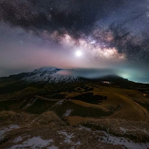 Starscape of Kyushu in Japan