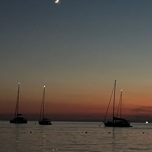 Закат на море