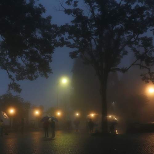 Wandering souls in the mist