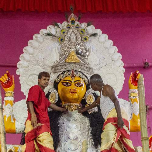 Ornamentation of Goddesses Jagadhatri