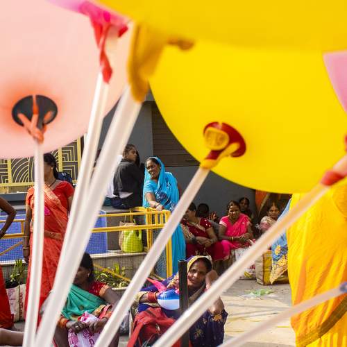An Umbrella of Balloons
