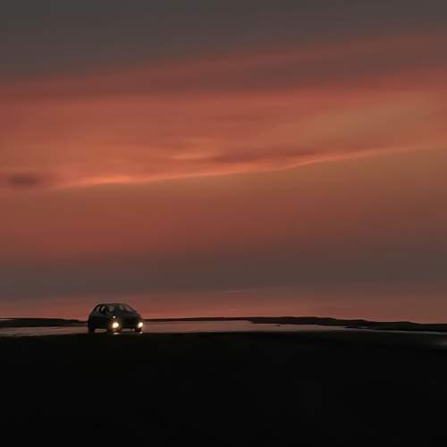 Driving on the beach