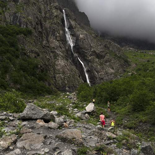 Мидаграбинские водопады, Северная Осетия