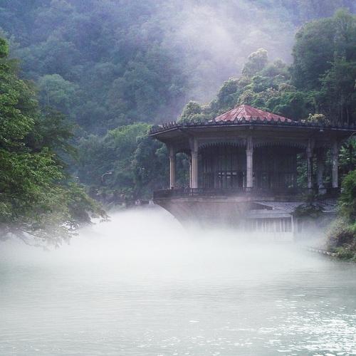 Old rail station on the river