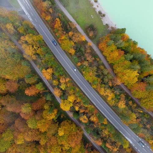 Aerial View of Autumn