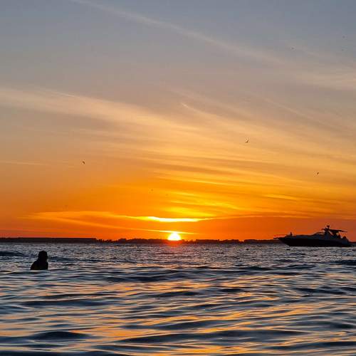 Admiring The Beautiful End Of A Day.