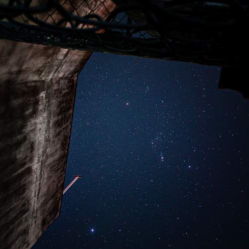 Starry night sky