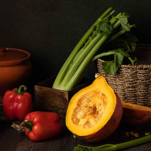 Тыква и перцы/Pumpkin and peppers