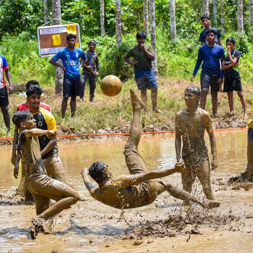 Mud football in Kerala