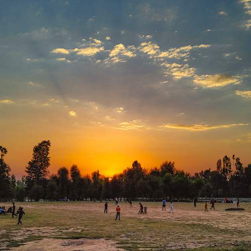 Sunset in kashmir