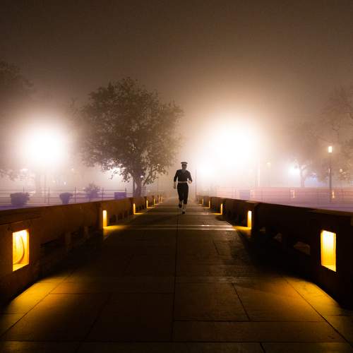 Morning Mist Sprint: A Soldier's Swift Escape