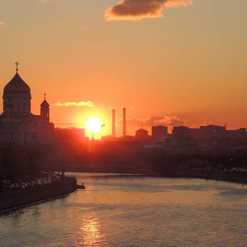 Закат в Москве