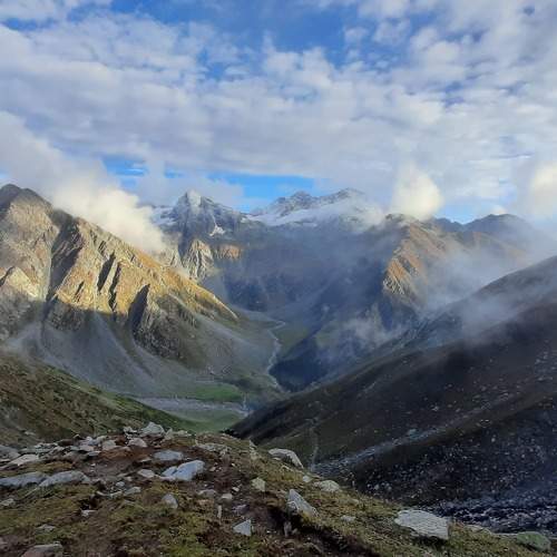 Mountains in the clouds