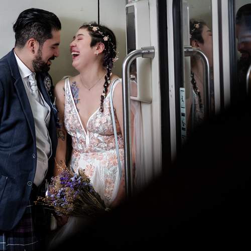 Colorful: Subway Wedding Session