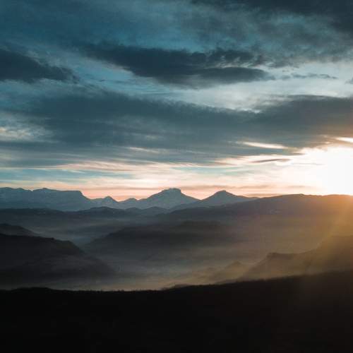 Закат в горах, южный Дагестан
