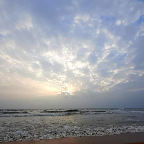 Sunrise and the sea
