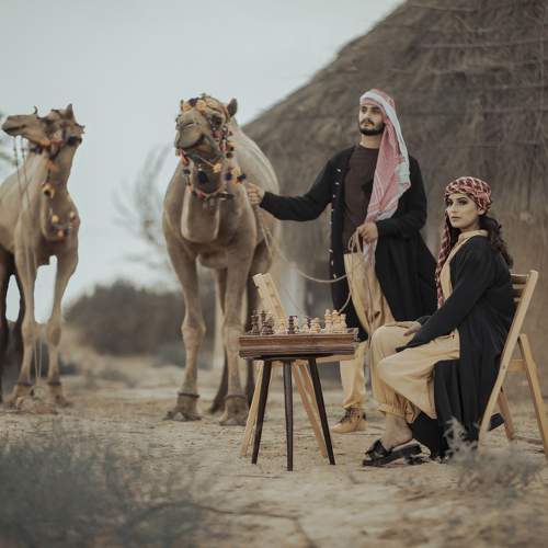 Harmony in the Dunes: A Cameleer Couple's Journey